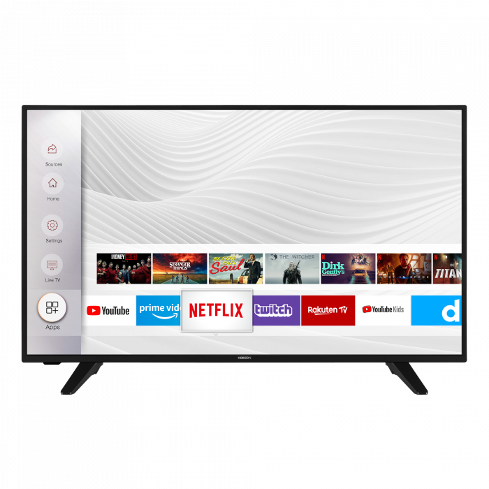 LED TV HORIZON 4K-SMART 55HL7539U C, 55 D-LED, 4K Ultra HD (2160p), Dolby Vision HDR HDR10 HLG + MicroDimming, Digital TV-Tuner DVB- T2 C, HOS 3.0 SmartTV-UI, WiFi Built-In + Netflix + PrimeVideo
