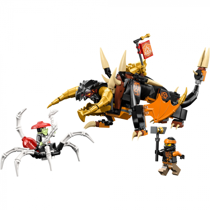 LEGO Ninjago - Dragonul de pamant EVO al lui Cole 71782, 285 piese