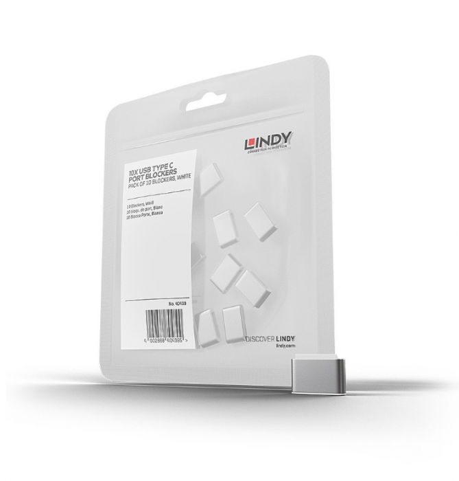 Lindy 10xUSB A Port Blocker (fara cheie)