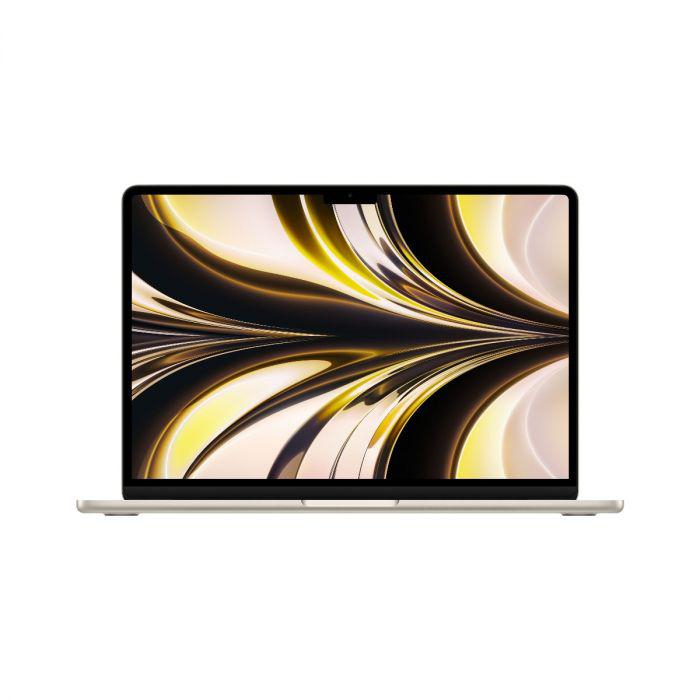Macbook air 13.6 retina apple m2 (cpu 8-core, gpu 10-core, neural engine 16-core) 8gb 512gb - starlight (gold) - int kb
