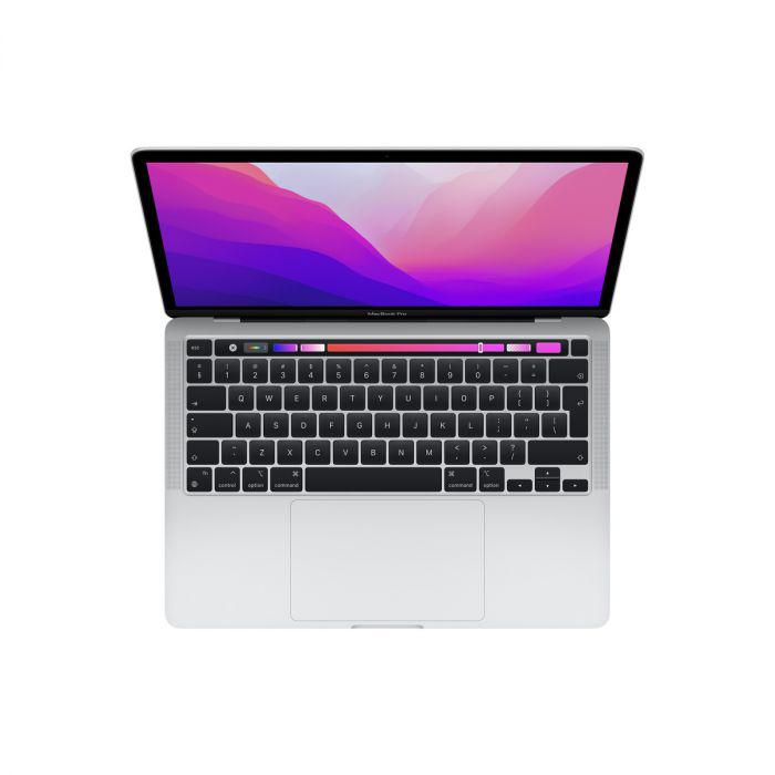 Macbook pro 13.3 retina apple m2 (cpu 8-core, gpu 10-core, neural engine 16-core) 8gb 256gb - silver- int kb (2022)