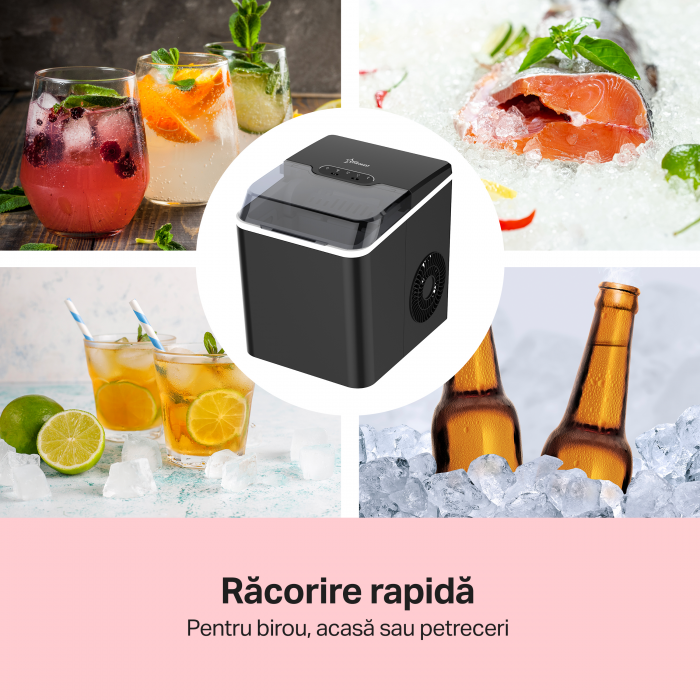 RESIGILAT - Masina de facut cuburi de gheata STARCREST SIM-1024BK, Capacitate 10Kg/24h [2]