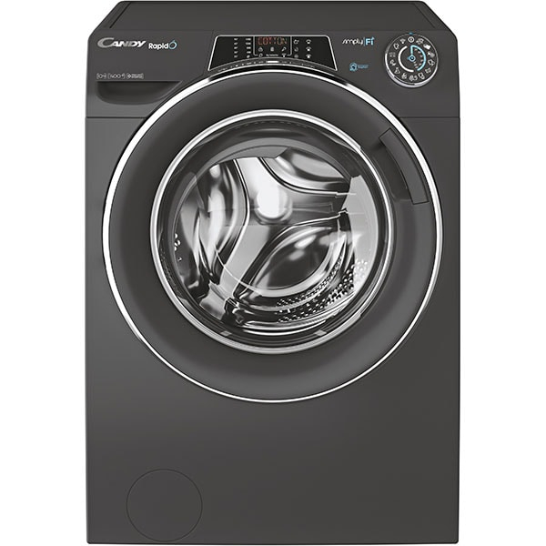 Masina de Spalat Candy RO14106DWMCRE-S RapidO, 10kg, 1400, A, BPM, MPS, 6D, WiFi+BT, Steam, Anthracite+anthracite+chromed ring