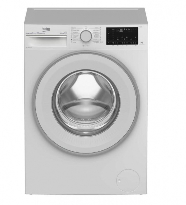 Masina de spalat rufe Beko B3WFU782CWB, 8 kg, 1200 RPM, Clasa C, Motor ProSmart Inverter, SteamCure, AddXtra, Alb