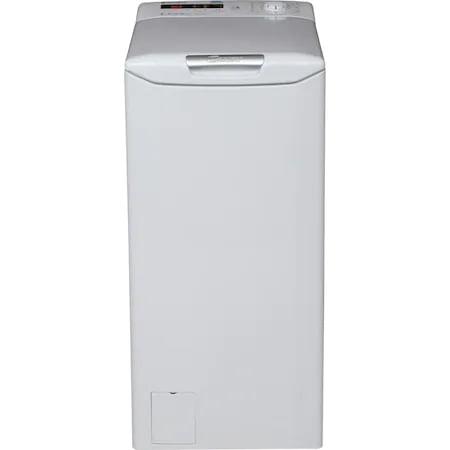 Masina de spalat rufe cu incarcare verticala Candy CST G384D-S, 8 kg, 1400 RPM, Clasa A+++, Display 2D, Functii Smart, NFC, Voice Control, 40 cm, Alb