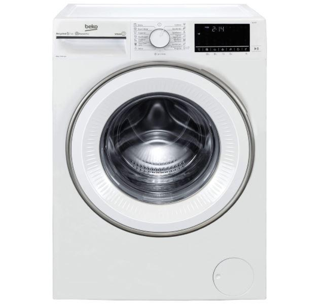 Masina de spalat rufe frontala BEKO B3WFU7843WB, SteamCure, 8kg, 1400rpm, Clasa C, alb