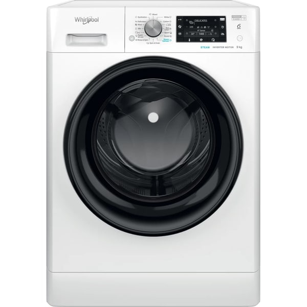 Masina de spalat rufe frontala whirlpool ffd 9469 bv ee, 6th sense, 9 kg, 1400rpm, clasa a, alb