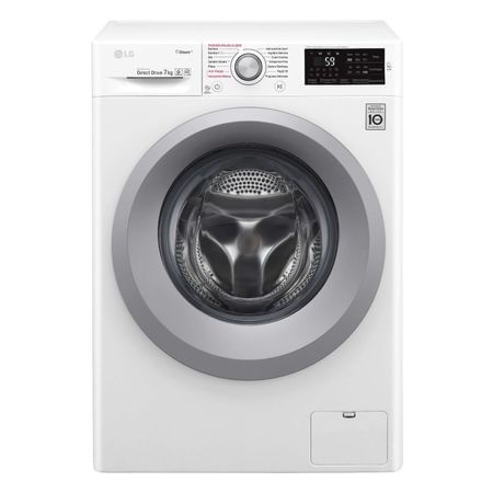 Masina de spalat rufe LG F2J5HY4W, 7 kg, 1200 RPM, Clasa A+++, SpaSteam, 6 Motion Direct Drive, Alb