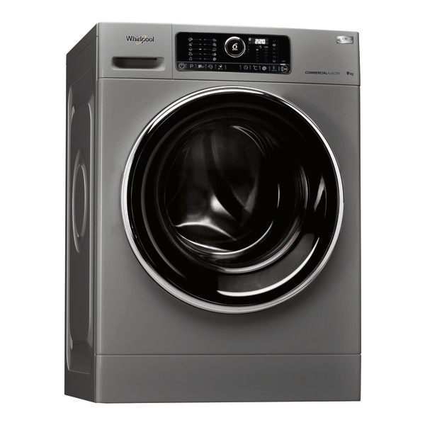 Masina de spalat rufe semi profesionala Whirlpool AWG 912 PRO, 9 kg, 1200 RPM, clasa A+++, 10 programe, 6 sense, Silver