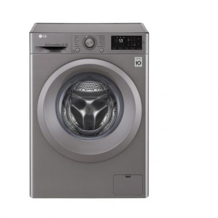 Masina de spalat rufe slim lg f2j5wn7s, 6.5 kg, 1200 rpm, clasa a+++, direct drive, smart diagnosis, argintiu