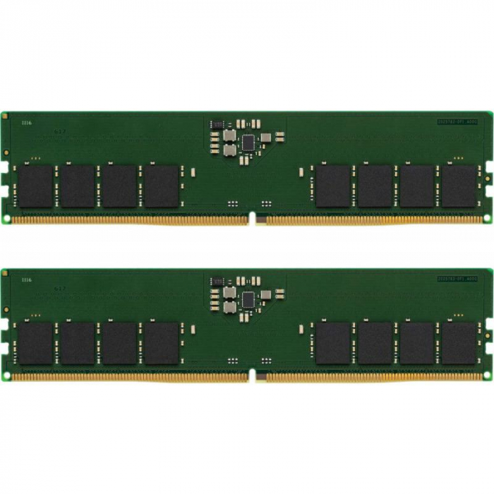 Memorie DIMM Kingston ValueRAM, 32GB (2x16GB) DDR5, CL40, 4800MHz