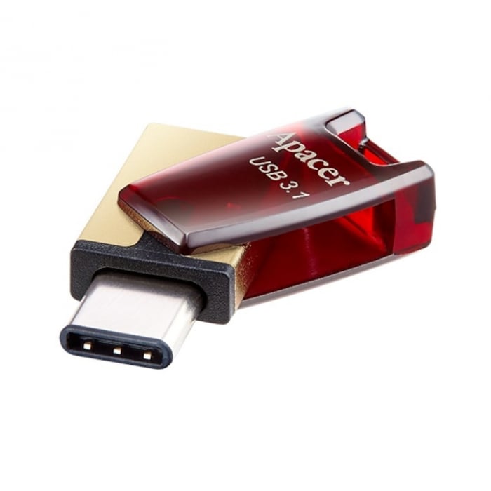 Memorie flash Apacer AH180 USB3.1 - USB-C, 32GB, OTG, rosu [2]