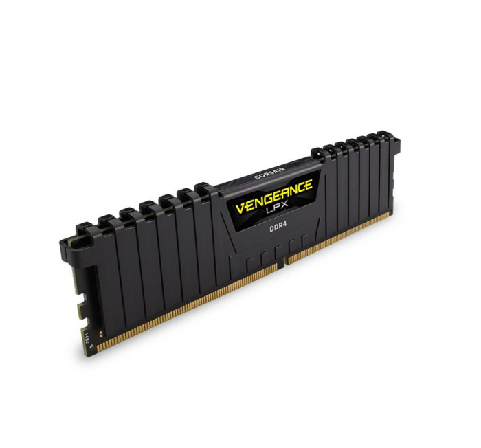 Memorie ram corsair vengeance lpx black, dimm, ddr4, 8gb, cl16, 2400mhz