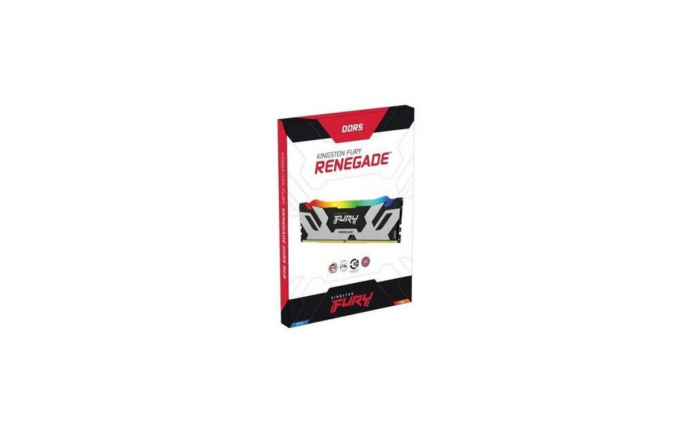 Memorie ram kingston, dimm, ddr5, 16gb, 6800mhz, cl36, 1.35v, fury renegade rgb