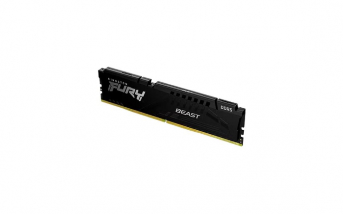 Memorie RAM Kingston, DIMM, DDR5, 32GB, 5600MHz, CL36, 1.35V, FURY Beast Black, Kit of 2