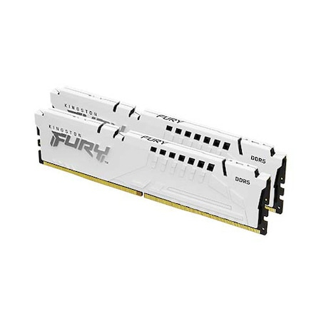 Memorie RAM Kingston, DIMM, DDR5, 32GB, 6000MHz, CL36, 1.35V, FURY Beast White