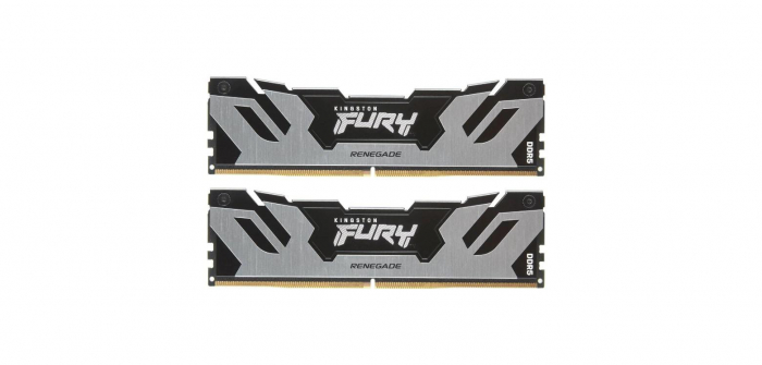 Memorie ram kingston, dimm, ddr5, 32gb, 6800mhz, cl36, 1.35v, fury renegade silver, kit of 2