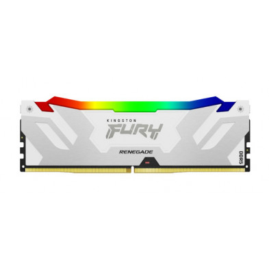 Memorie RAM Kingston, DIMM, DDR5, 32GB, 7200MHz, CL38, 1.35V, FURY Renegade White, RGB, Kit of 2