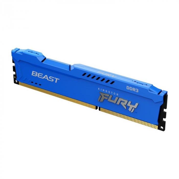 Memorie RAM Kingston Fury Blue, DIMM, DDR3, 4GB, CL10, 1866MHz