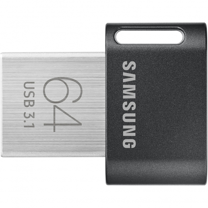 Memorie USB Flash Drive Samsung 64GB Fit Plus Micro, USB 3.1 Gen1, negru