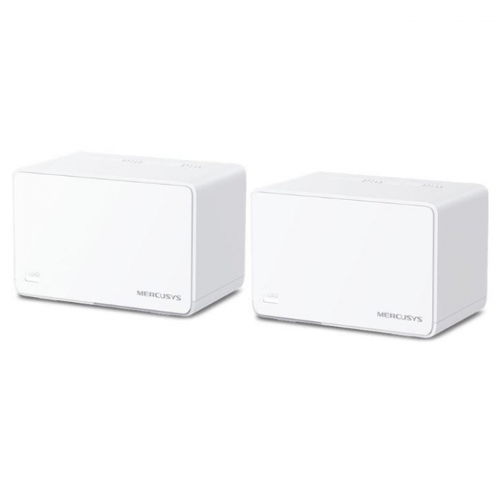 Mercusys AX3000 Whole Home Wi-Fi system HALO H80X(2-PACK),wi-fi 6 Dual-Band, Standarde Wireless: IEEE 802.11ax ac n a 5 GHz, IEEE 802.11ax n b g 2.4 GHz, viteza wireless: 2402 Mbps on 5 GHz, 574 Mbps