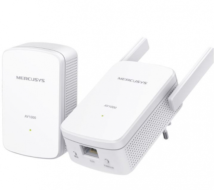 Mercusys Kit Powerline Wi-Fi Gigabit AV1000 MP510 KIT, Standarde si protocoale: HomePlug AV2, IEEE 802.3, IEEE 802.3u, IEEE802.11b g n, Tehnologie de modulare: OFDM (PLC), Securitate wireless: WPA-PS