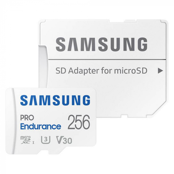 Micro Secure Digital Card Samsung,PRO Endurance, 256GB, MB-MJ128KA EU, Clasa 10, cu adaptor
