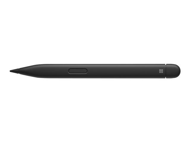 Microsoft Surface Slim Pen 2 - stylus activ - 2 butoane - Bluetooth 5.0 - negru mat - comercial - pentru Surface Book, Book 2, Book 3, Go, Go 2, Go 3, Hub 2S 50 , Hub 2S 85 , laptop, laptop 2, Laptop
