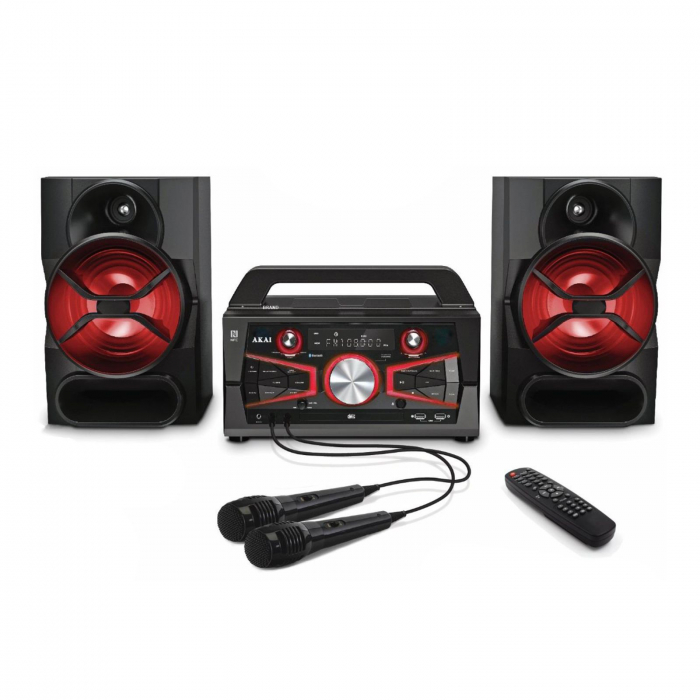 RESIGILAT - Minisistem AKAI KS5500-B, Karaoke, Bluetooth
