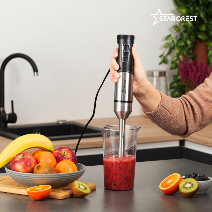 Mixer vertical STARCREST SBS-1509PRO, 1200W, Chopper, Tel, Pahar gradat, 9 viteze, Turbo, Inox / Negru [9]
