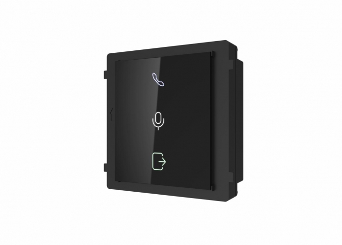 Modul indicator de stare videointerfon modular Hikvision DS-KD-IN;indica starea videointerfonului: apelare, deschidere usa; comunicareaudio bidirectionala; Dimensiuni: 98.5 mm A 100 mm A 33.7 mm; prot