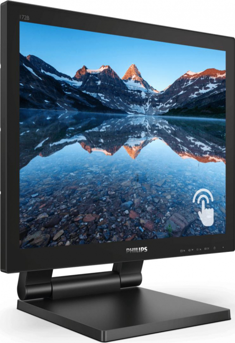 Monitor 17 PHILIPS 172B9T, multitouch 10 puncte, SXGA 1208 1024, IPS, 1 ms, flicker free, low blue