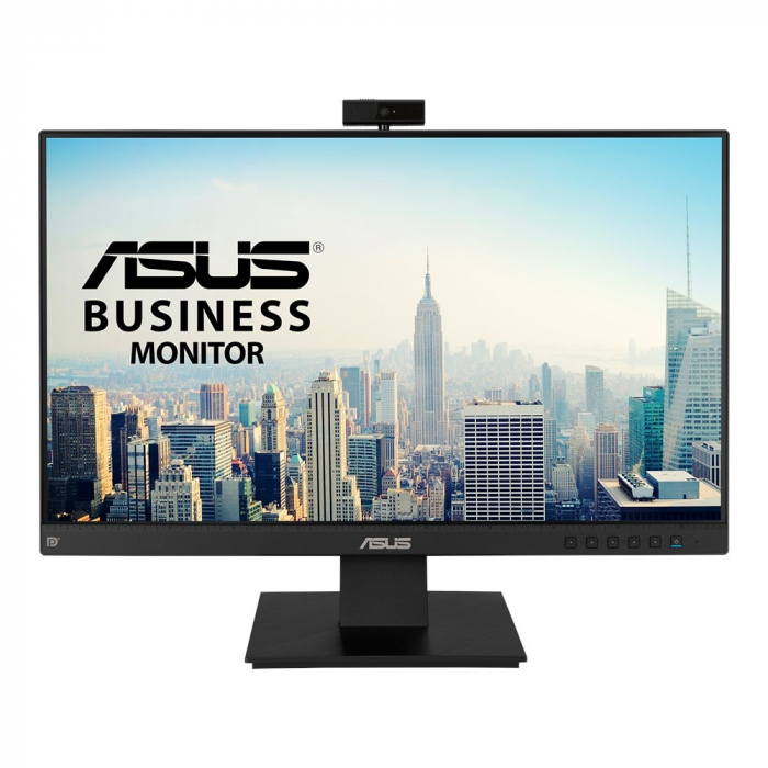 Monitor Business LED IPS ASUS 23.8 , Full HD, Frameless, FullHD Webcam, Mic Array, Flicker free, Low Blue Light, HDMI, BE24EQK