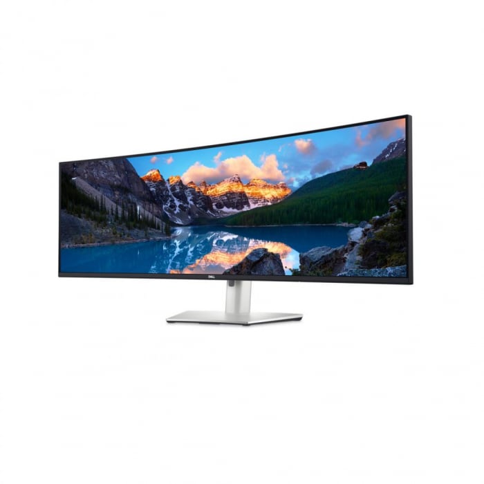 Monitor Dell Curved 49 DQHD USB-C U4924DW, 124.46 cm, Maximum preset resolution: 5120 x 1440 at 60 Hz, Screen type: Active matrix - TFT LCD, Panel technology: In-Plane Switching Technology, Backlight