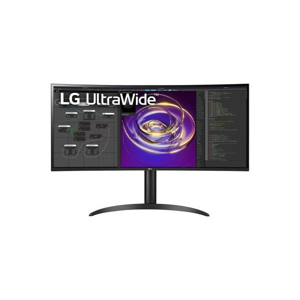 Monitor Gaming IPS LED LG 34 34WP85CP-B, WQHD 3440 x 1440, HDMI, DisplayPort, Boxe, Ecran curbat Negru