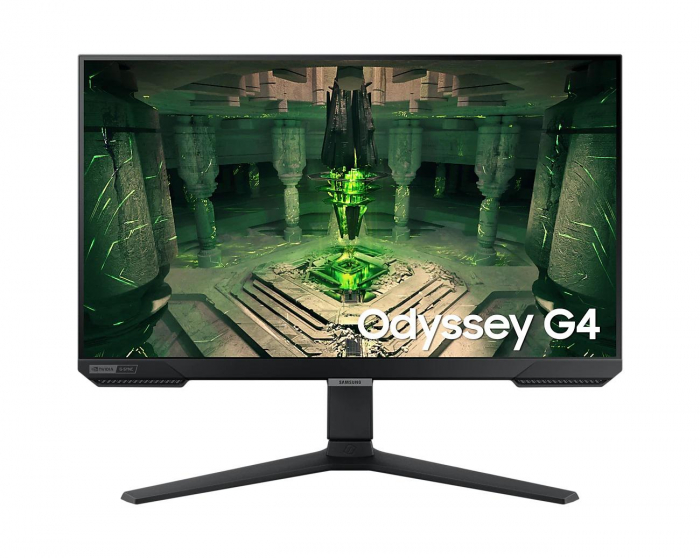 Monitor gaming LED IPS Samsung Odyssey G4 25 , Full HD, Display Port, 1ms, 240Hz, FreeSync Premium, G-Sync compatibil, Vesa, Negru