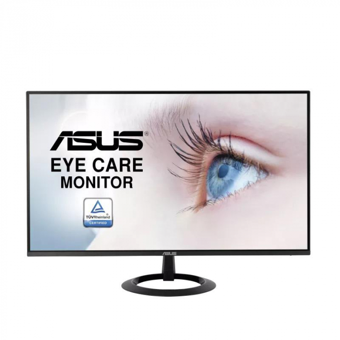 Monitor IPS ASUS VZ27EHE 27 , Full HD, 75 Hz, FreeSync, Low Blue Light, Eye Care+, negru