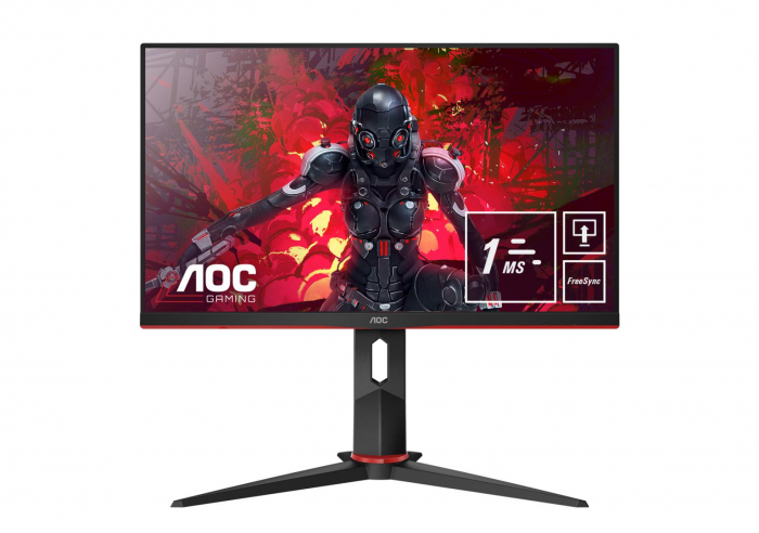 Monitor LED AOC 24G2U5 BK, 23.8inch, FHD IPS, 1ms, 75Hz, negru