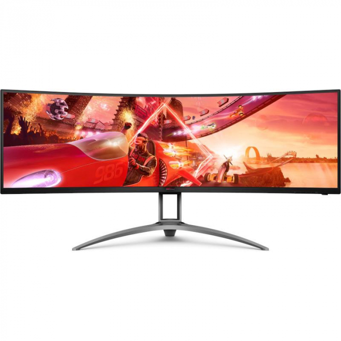 Monitor LED AOC AG493QCX, 48.8inch, DFHD VA, 4ms, 144Hz, negru