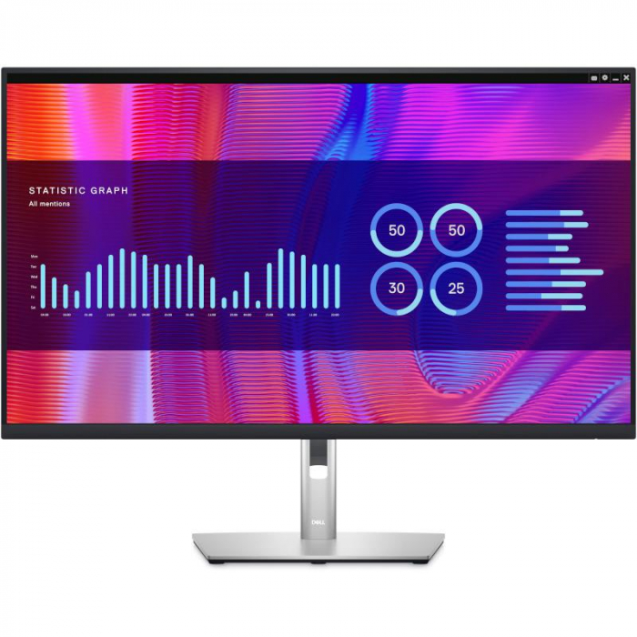 Monitor LED Dell P3223DE, 31.5inch, QHD IPS, 5ms, 60Hz, negru