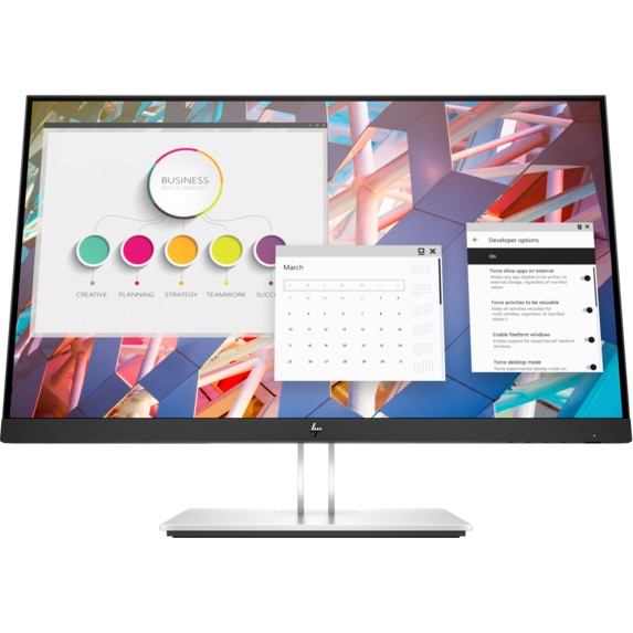 Monitor LED HP E-Display E24 G4, 24 , Full HD, VA, 16:9, VGA, HDMI, DisplayPort, 1000:1, 250 cd, 5ms