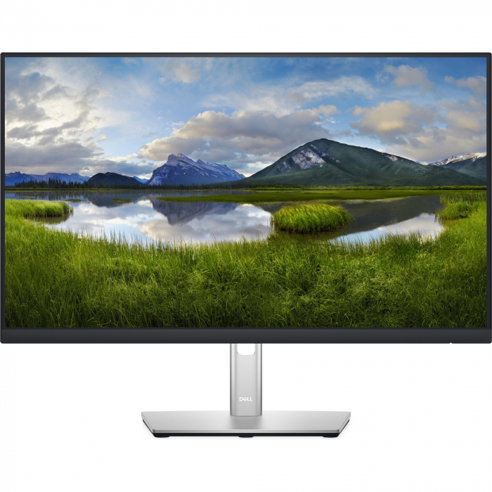 Monitor LED IPS Dell P2422H, 23.8 , Full HD, 60Hz, 5ms, 99% sRGB colour gamut, Flicker Free, HDMI, Display Port, VGA, USB, Pivot