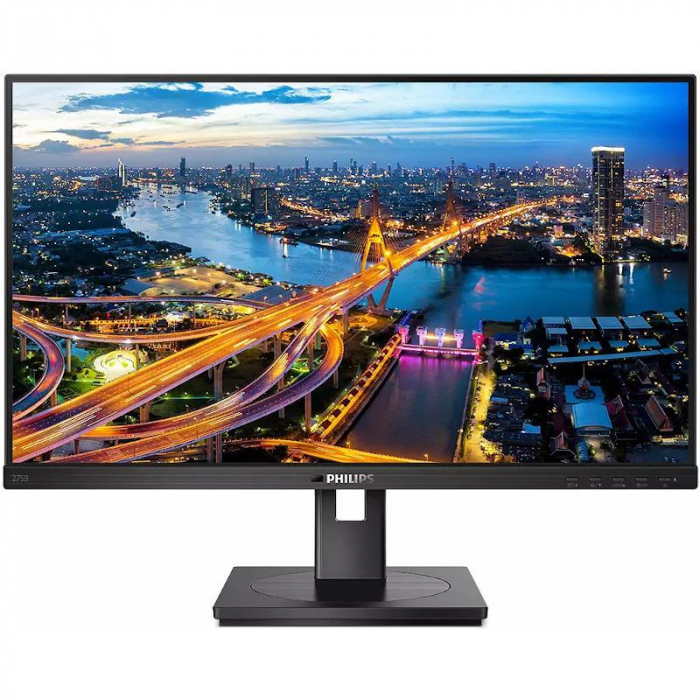 Monitor LED IPS Philips 27 , Full HD, DisplayPort, Vesa, Negru, 272S1AE