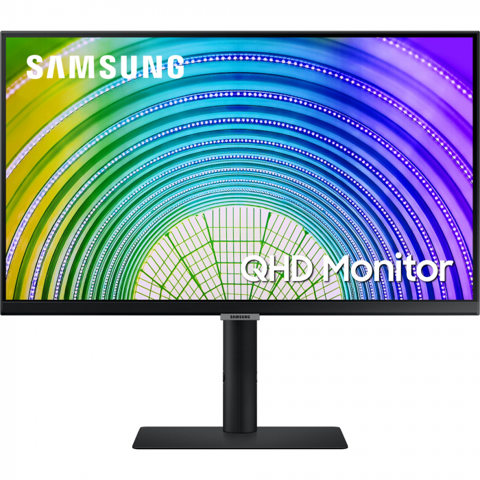 Monitor LED IPS Samsung 24 , WQHD, 75Hz, 5ms, HDR10, DisplayPort, HDMI, USB, USB-C, FreeSync, Negru, LS24A600UCUXEN