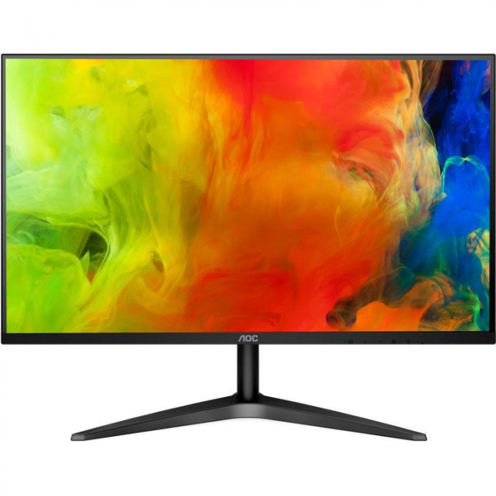 Monitor LED MVA AOC 23.6 , Full HD, HDMI, Negru, 24B1H