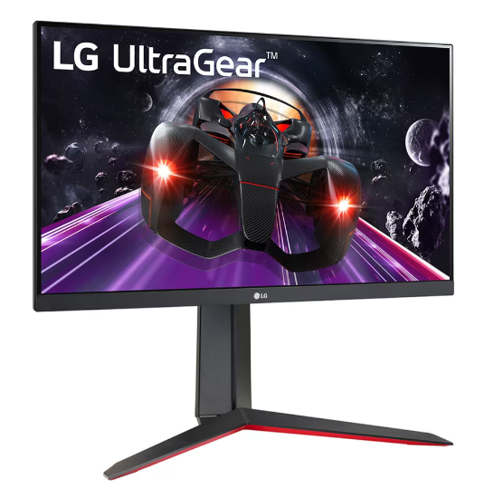 Monitor lg 24gn65r-b 23.8 inch, panel type: ips, resolution: 1920 x 1080, aspect ratio: 16:9, refresh rate: 144hz, response time gtg: 1 ms, brightness: 300 cd m ², contrast (static): 700:1, contrast (