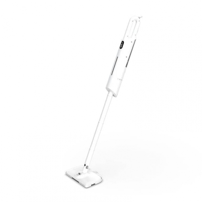 Mop cu abur Aeno ASM0001, 1200 W, 7 duze incluse, timp de functionare de pana la 38 de minute, rezervor de apa detasabil de 380 ml, 110 C abur, 27 g min, recipient pentru dezinfectant, 1.3 kg, alb