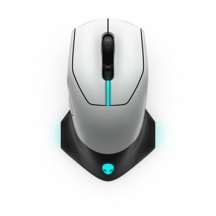 Mouse Dell Alienware Gaming AW610M, wireless, Lunar Light