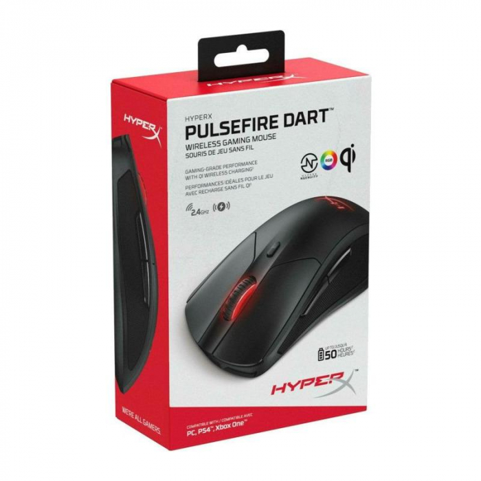 Mouse HP HyperX Pulsefire Dart Gaming, Wireless, Negru PlataCard