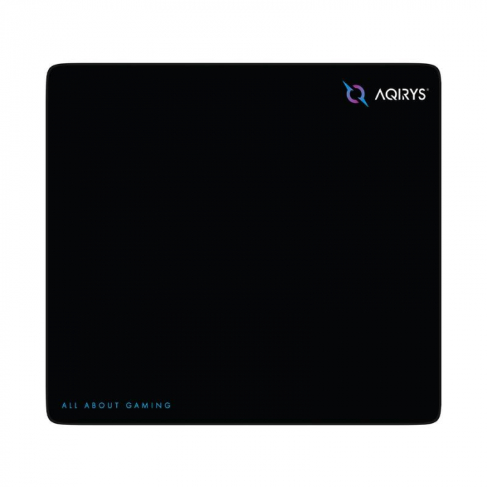 Mousepad AQIRYS Singularity MD, fabricat din material din microfibra, dimensiuni 450 x 400 x 3 mm, negru